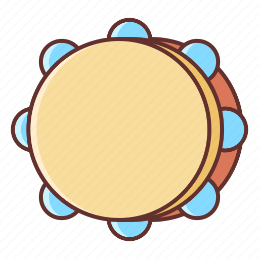Instrument, music, sound, tambourine icon - Download on Iconfinder