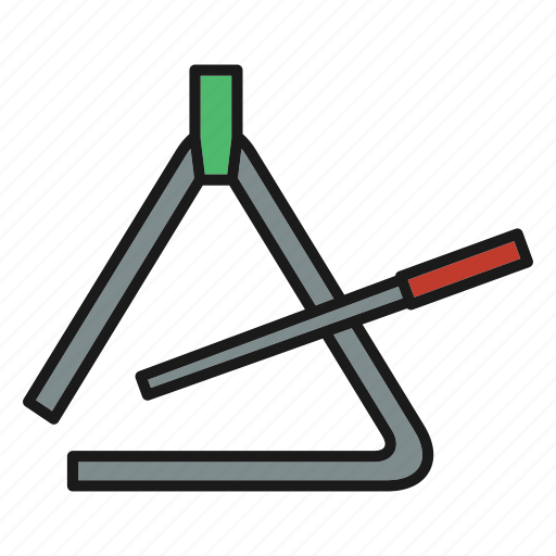 Triangle, instrument, percussion, music icon - Download on Iconfinder