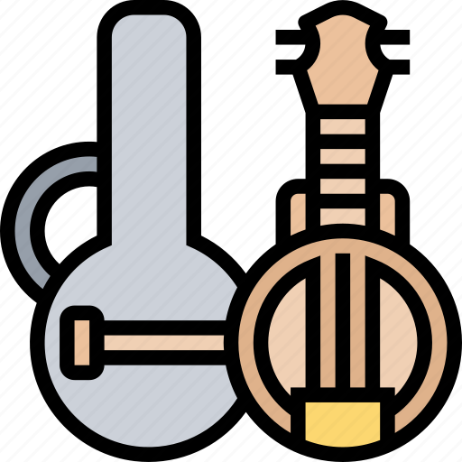 Banjo, folk, guitar, country, music icon - Download on Iconfinder