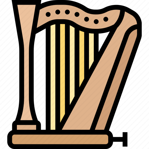 Harp, music, instrument, symphony, orchestra icon - Download on Iconfinder