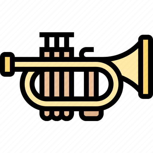 Trumpet, jazz, orchestra, blowing, musical icon - Download on Iconfinder