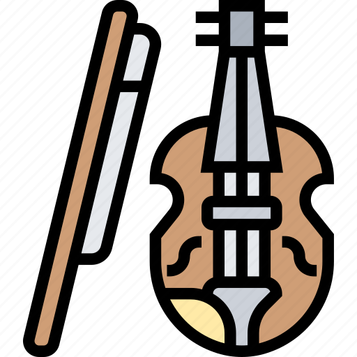 Violin, string, classical, music, instrument icon - Download on Iconfinder