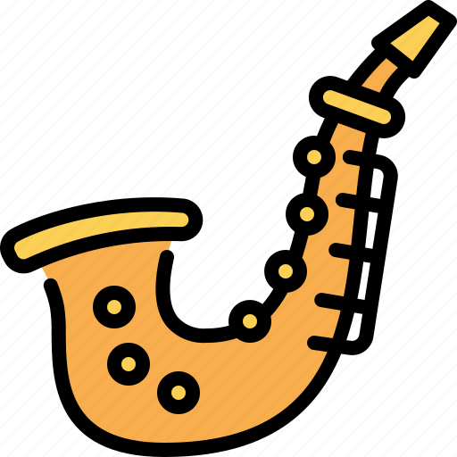 Saxophone, jazz, music, instruments, musical, orchestra, play icon - Download on Iconfinder