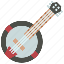 banjo, music, instruments, musical, play