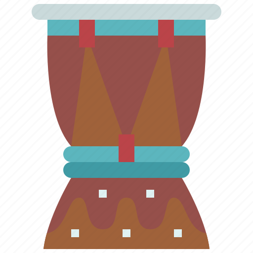 Djembe, drum, percussion, music, instruments, musical, play icon - Download on Iconfinder
