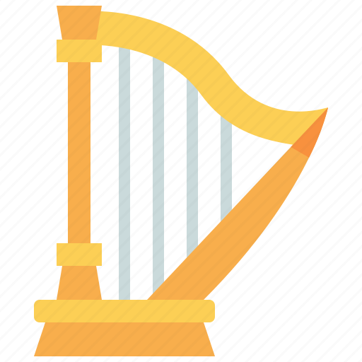 Harp, orchestra, music, instruments, musical, play icon - Download on Iconfinder