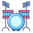 drum, instrument, musical, set
