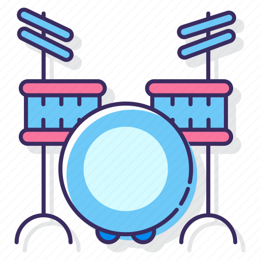 Drum, instrument, musical, set icon - Download on Iconfinder