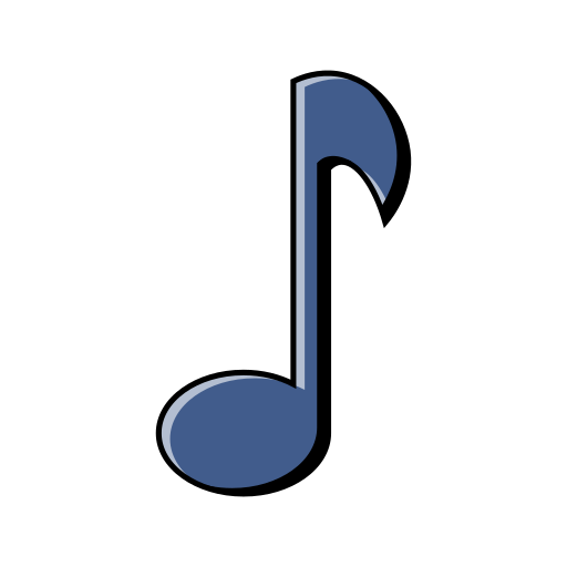 Blue, melody, music, note, play icon - Free download