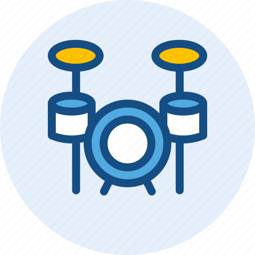 Drum, instrument, music, set icon - Download on Iconfinder