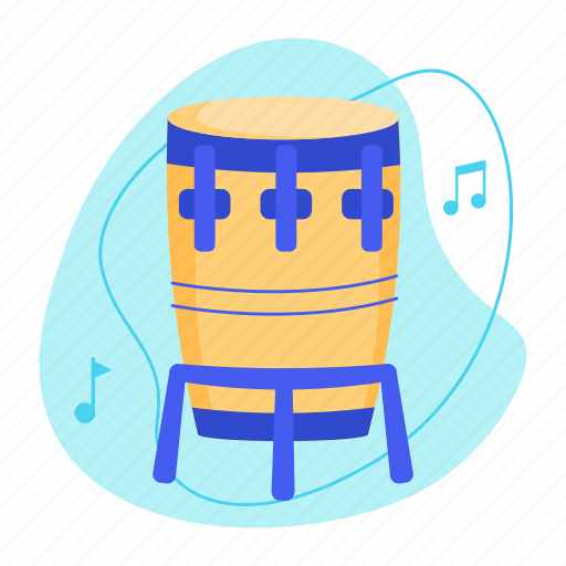 Conga, percussion, drum, musical instrument, music, sound, audio icon - Download on Iconfinder