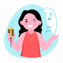female singer, vocalist, artist, singer, musical instrument, music, sound