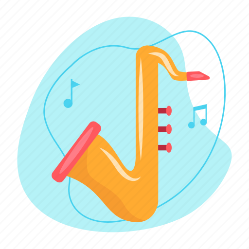 Saxophone, trumpet, jazz, musical instrument, music, sound, audio icon - Download on Iconfinder