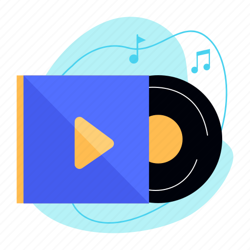Vinyl, record, player, disc, musical instrument, music, sound icon - Download on Iconfinder
