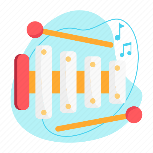 Xylophone, percussion, orchestra, musical instrument, music, sound, audio icon - Download on Iconfinder