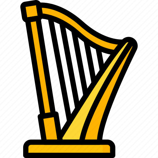 Band, harp, instruments, music, strings icon - Download on Iconfinder