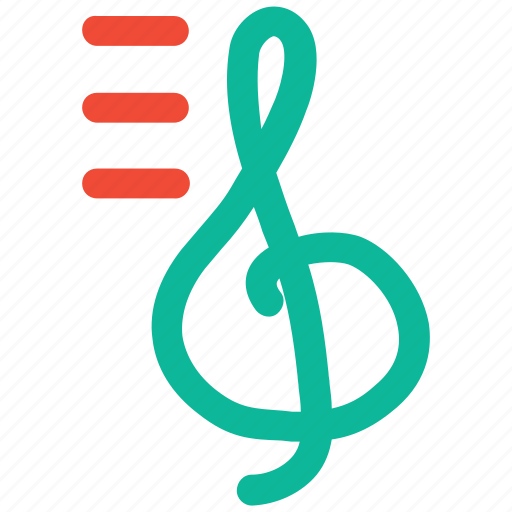 Clef, musical sign, note, treble icon - Download on Iconfinder