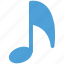 eighth note, music, musical note, musical sign 