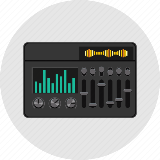 Audio, electric, equalizer, media, music, player, sound icon - Download on Iconfinder