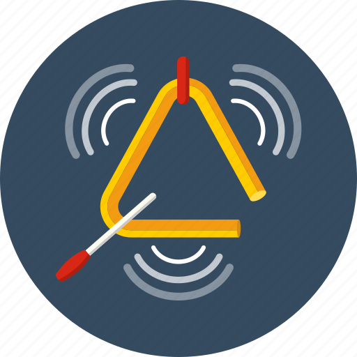 Triangle, instrument, music, percussion, sound icon - Download on Iconfinder