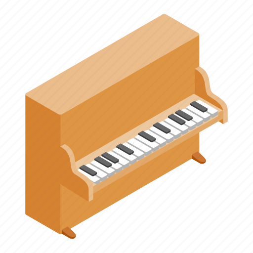Classical, grand, instrument, isometric, music, piano, sound icon - Download on Iconfinder