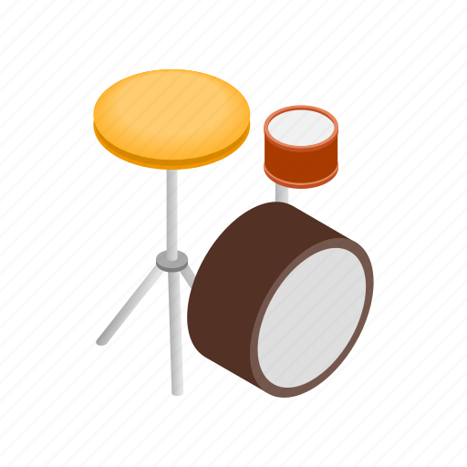 Cymbal, drum, isometric, kit, music, musical, percussion icon - Download on Iconfinder