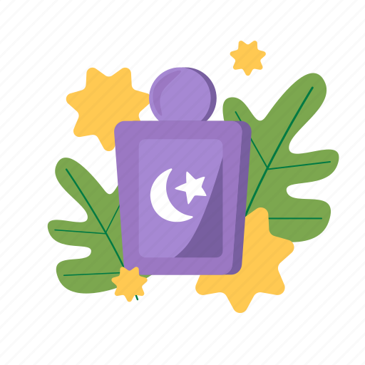 Muslim, ramadan, islam, cultures, perfume, cologne, fragrance illustration - Download on Iconfinder