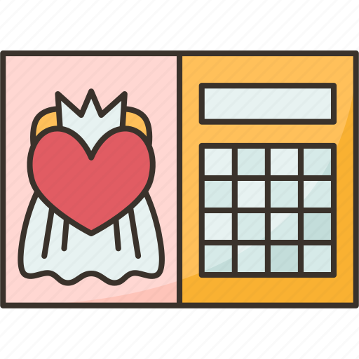 Calendar, plan, date, wedding, anniversary icon - Download on Iconfinder