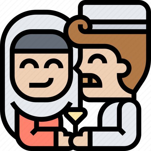 Marriage, proposal, love, muslim, couple icon - Download on Iconfinder
