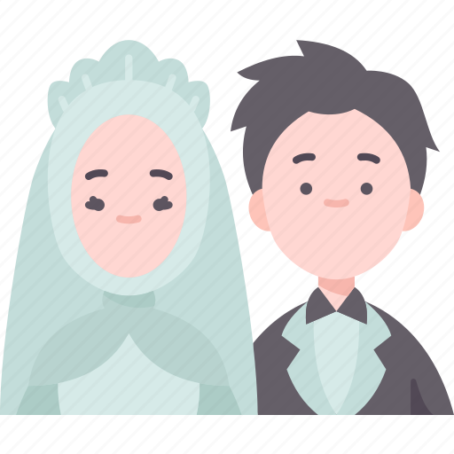 Marriage, couple, bride, groom, ceremony icon - Download on Iconfinder