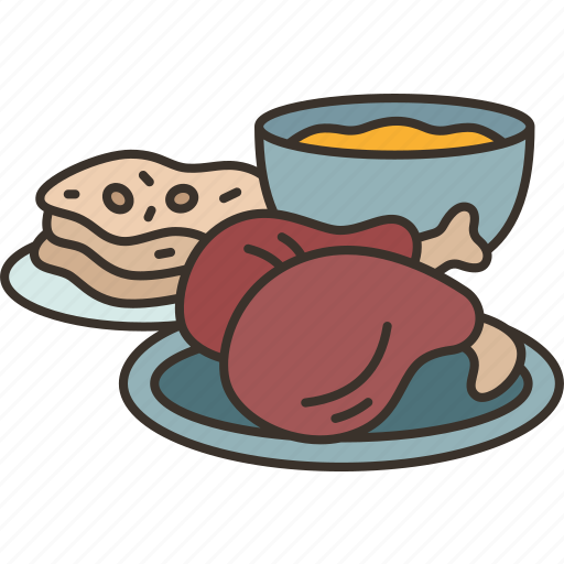 Food, catering, appetizer, plate, dinner icon - Download on Iconfinder