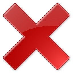Cancelled Close Delete Exit No Reject Wrong Icon