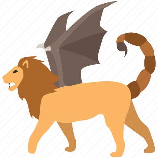 Beast, fantasy, legend, manticore, monster, mythology, persian icon - Download on Iconfinder