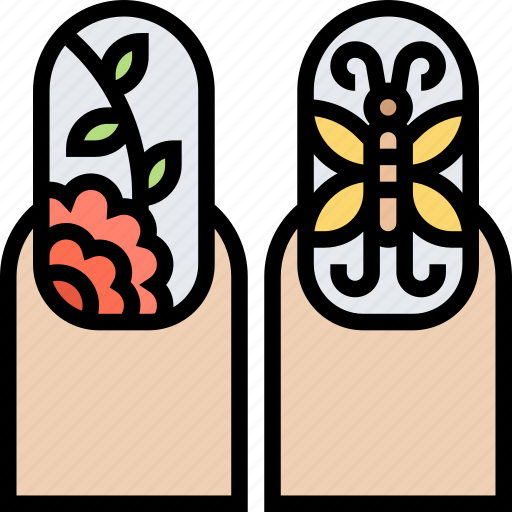Nail, stickers, art, decoration, beauty icon - Download on Iconfinder