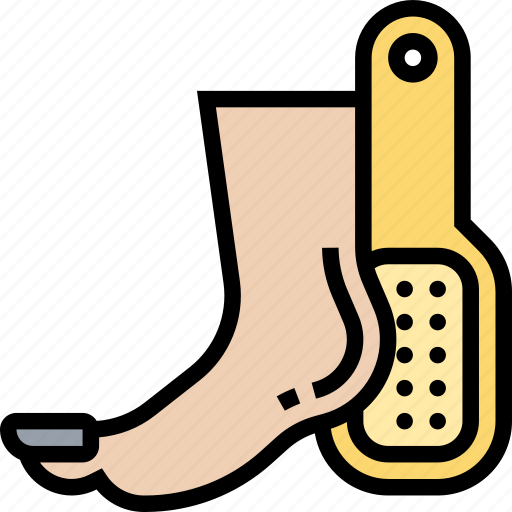 Pedicure, heel, foot, scrub, spa icon - Download on Iconfinder