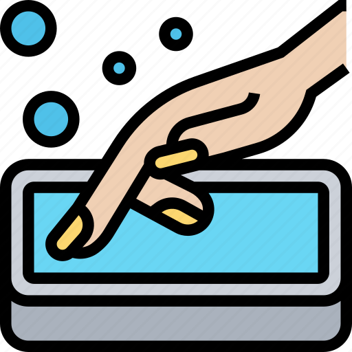 Soaking, hands, manicure, spa, care icon - Download on Iconfinder
