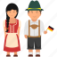 cultural dress, german clothing, german couple, german dress, german national dress, german outfit, national dress 