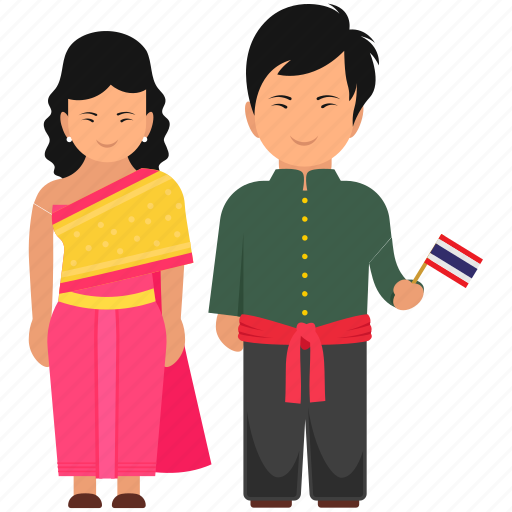 Cultural dress, national dress, thai clothing, thai couple, thai fashion, thai outfit, thailand dress icon - Download on Iconfinder
