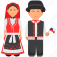 cultural dress, czech clothing, czech couple, czech dress, czech outfit, czech republic couple, national dress 