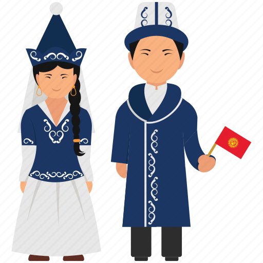 Kyrgyzstan, kyrgyzstan clothing, kyrgyzstan dress, kyrgyzstan nationals, kyrgyzstan outfit, national dress icon - Download on Iconfinder