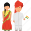 cultural dress, hindu couple, indian clothing, indian couple, indian dress, indian outfit, national dress 