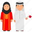 cultural dress, national dress, qatar couple, qatar dress, qatar nationals, qatar outfit, qatari clothing 
