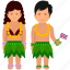 cultural dress, hawaiians, hawaiians couple, hawaiians dress, hawaiins outfit, national dress 