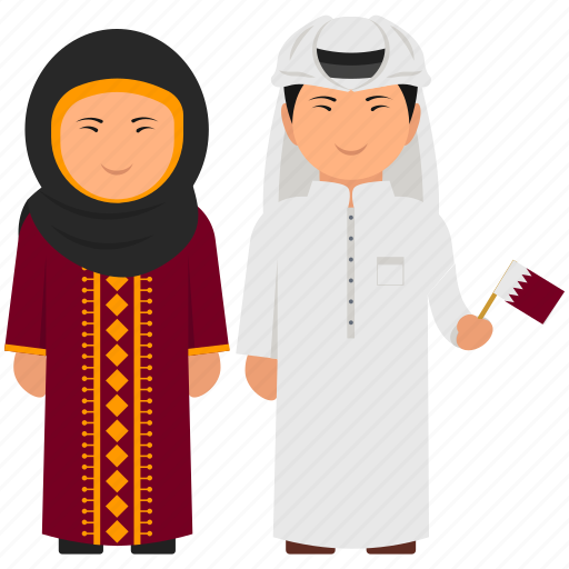 Arabian clothing, bahrain couple, bahrain dress, bahrain outfit, cultural dress, national dress icon - Download on Iconfinder