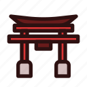 japanese, gate, japan, culture, chinese, landmark, torii