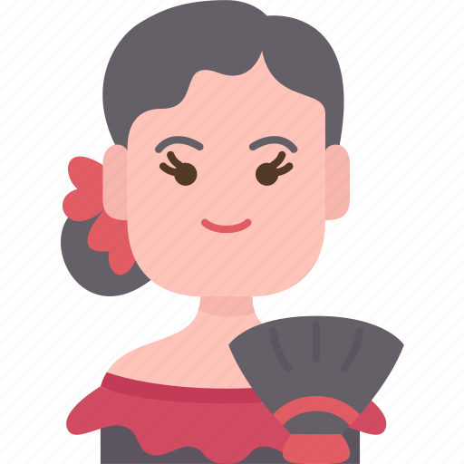 Spanish, native, woman, dress, beauty icon - Download on Iconfinder