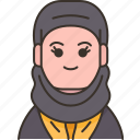 emirati, muslim, hijab, woman, arabic