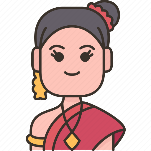 Thai, traditional, woman, costume, culture icon - Download on Iconfinder
