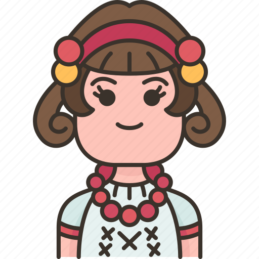 Ukrainian, traditional, dress, european, people icon - Download on Iconfinder