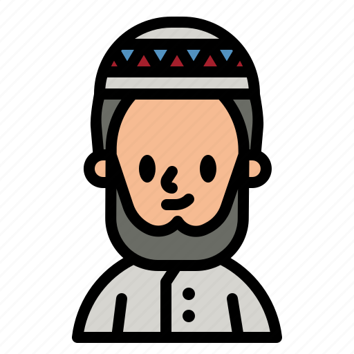 Muslim, muslimah, traditional, man, user icon - Download on Iconfinder